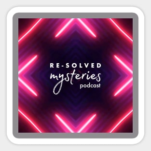 Re-Solved Mysteries Glowy AF Neon Logo v2 Sticker